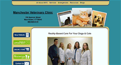 Desktop Screenshot of manchestervetclinic.com