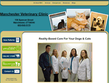 Tablet Screenshot of manchestervetclinic.com